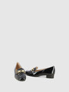 Sapatos com Apliques em Preto